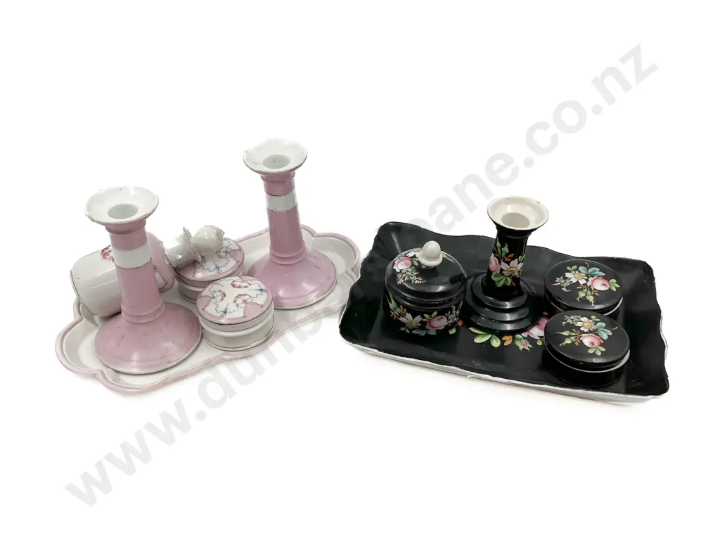 Small Quantity of Assorted China Incl. Candlesticks and Trinket Boxes Etc. Image 1++