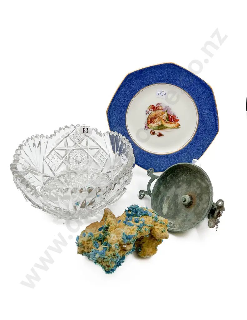 Small Quantity of Assorted Incl. Glass Fruit Bowl and Vintage Bell Etc. Image 1++