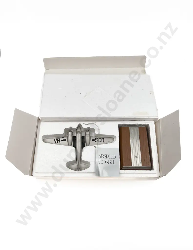 Selangor Pewter Airspeed Consul Miniature Model Image 1++