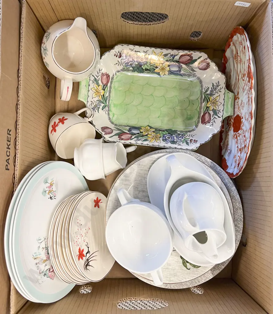 Two Boxes of Assorted China Incl. Maling Image 1++