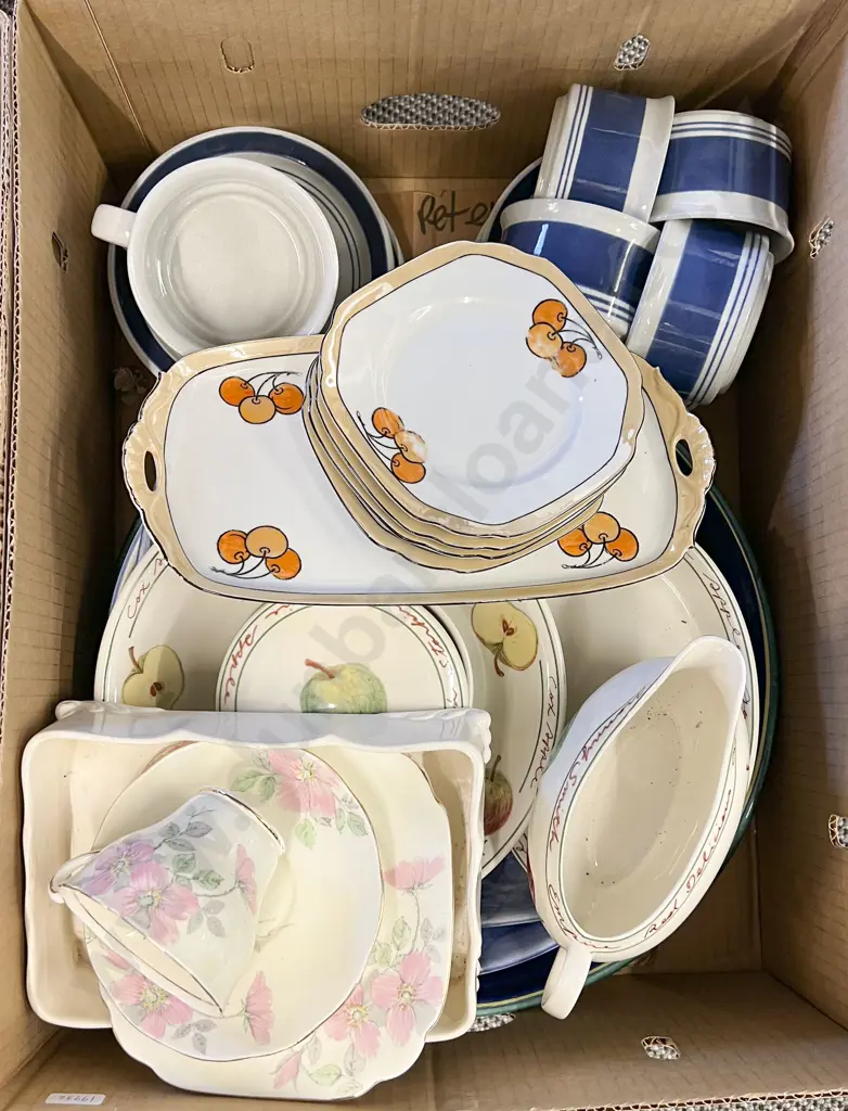 Two Boxes of Assorted China Incl. Maling Image 1++