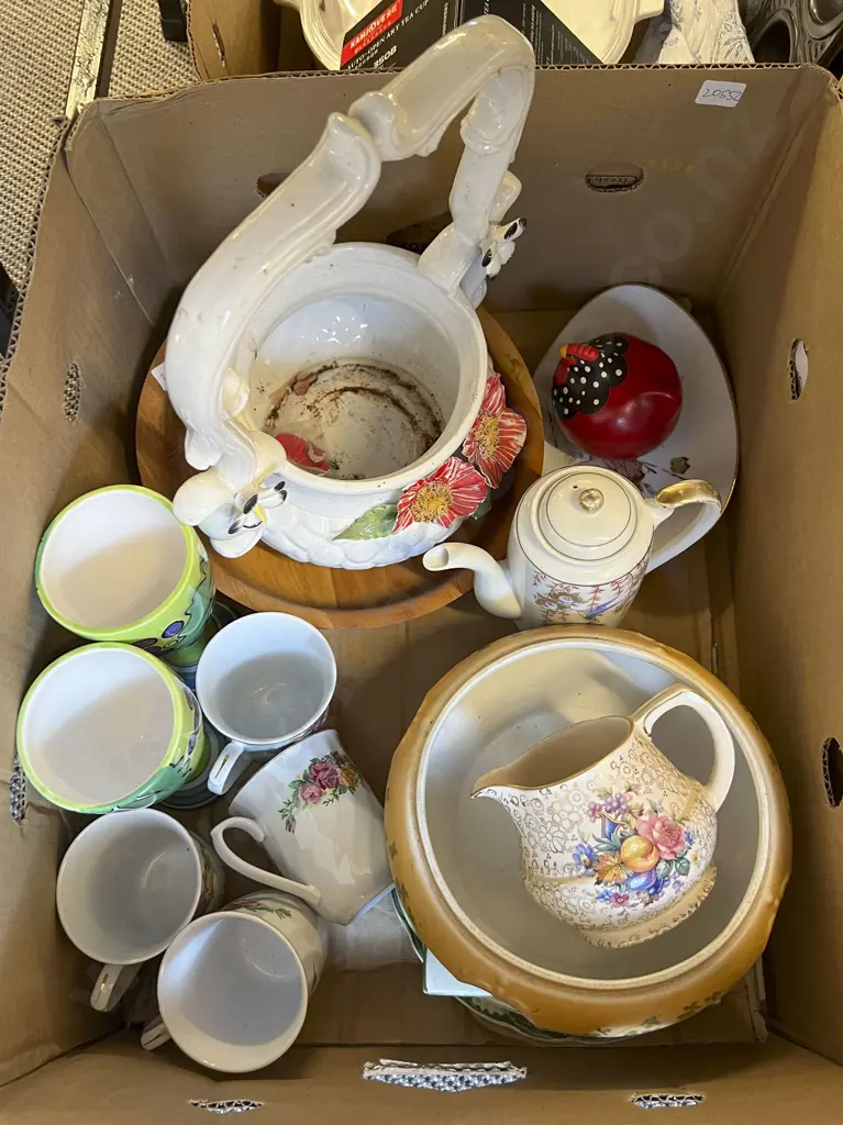 Two Boxes of Assorted China Image 1++