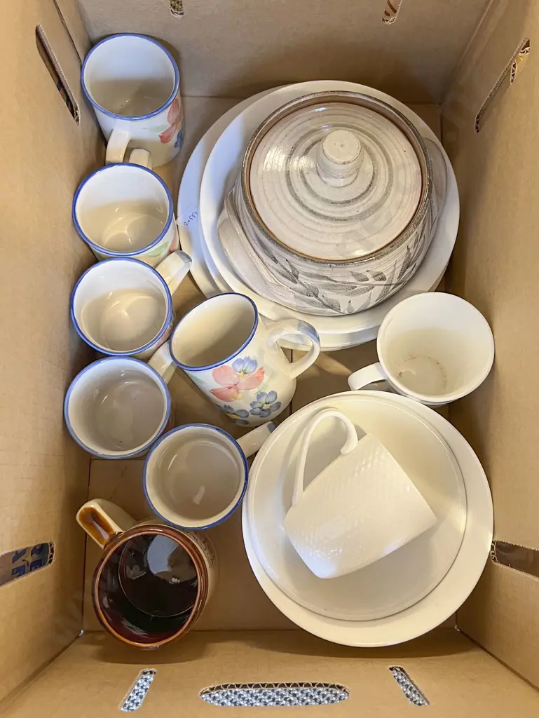 Two Boxes of Assorted China Image 1++