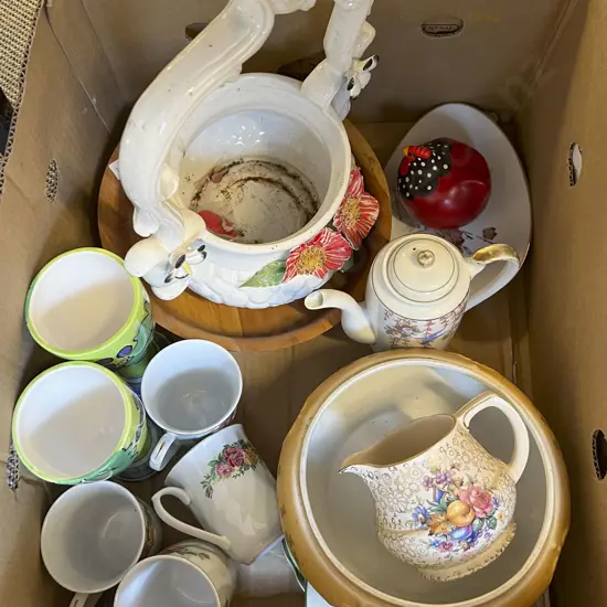 Two Boxes of Assorted China