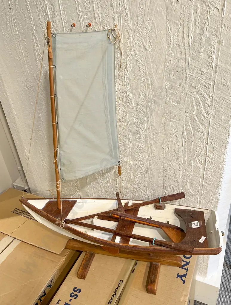 Wooden Model Sail Boat Image 1++