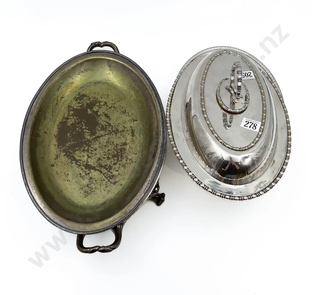 Two S/P Tureens Together with Early Carlton Ware Ceramic Liner Image 1++