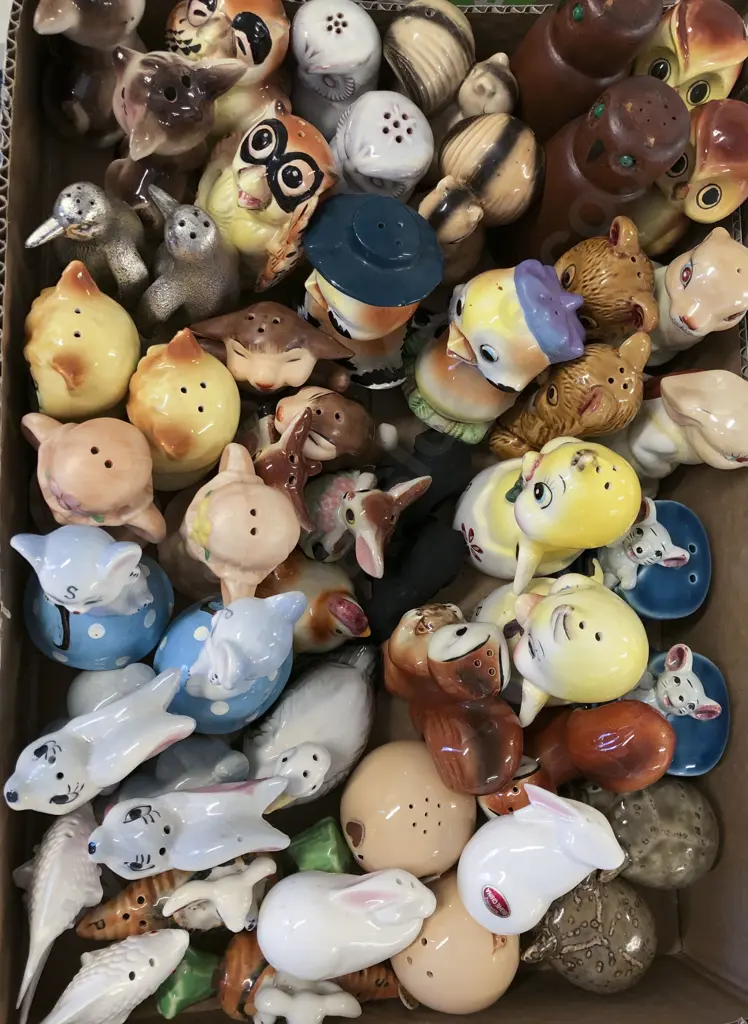 Box Quantity of Novelty Salt and Pepper Shakers Image 1++