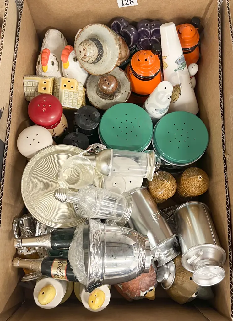 Box Quantity of Novelty Salt and Pepper Shakers Image 1++