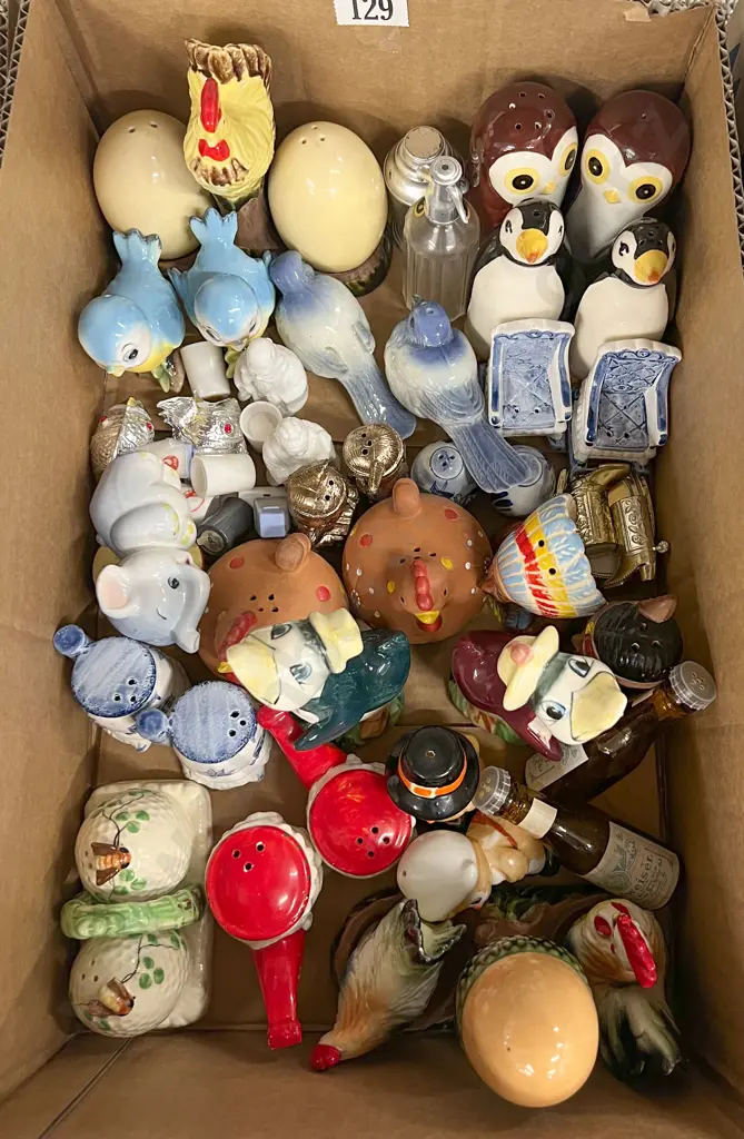 Box Quantity of Novelty Salt and Pepper Shakers Image 1++