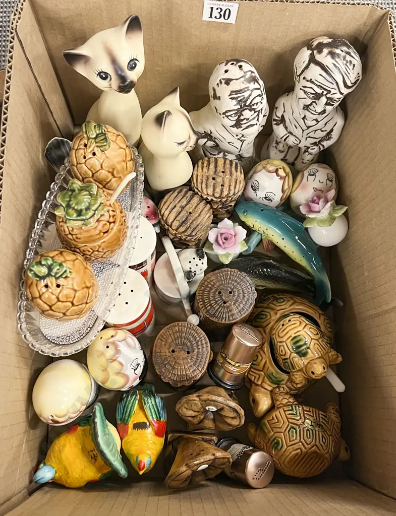 Box Quantity of Novelty Salt and Pepper Shakers Image 1++