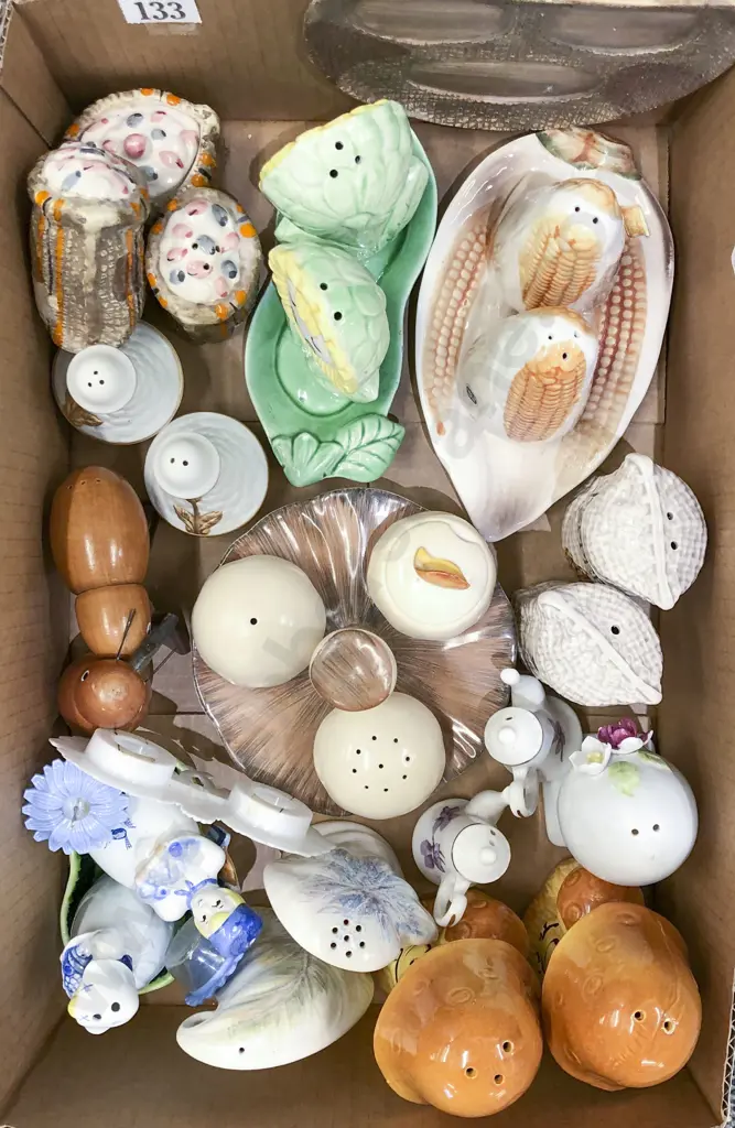Box Quantity of Novelty Salt and Pepper Shakers Image 1++