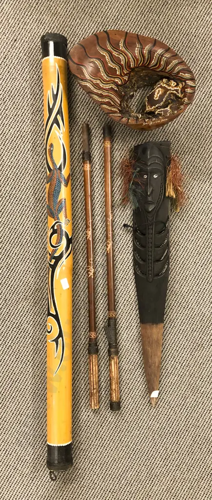 Quantity of Assorted Aboriginal Incl. Rain Stick Etc. Image 1++