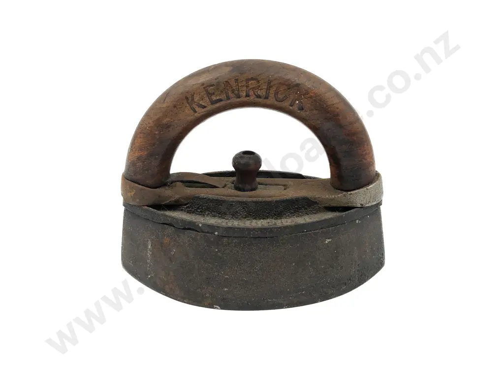 Wooden Handled Vintage Flatiron Image 1++