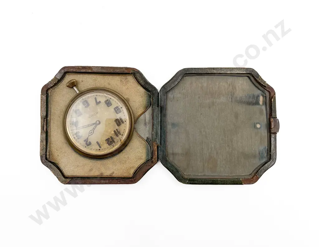 Cased Vintage Eight Day Pocket Watch (Faults) Image 1++