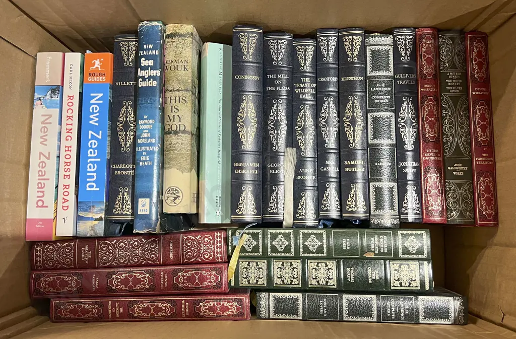 Box of Assorted Books Image 1++