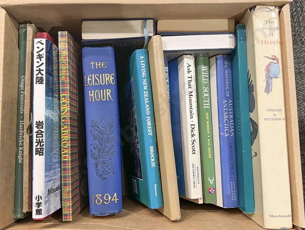Box of Books Including The Leisure Hour Image 1++