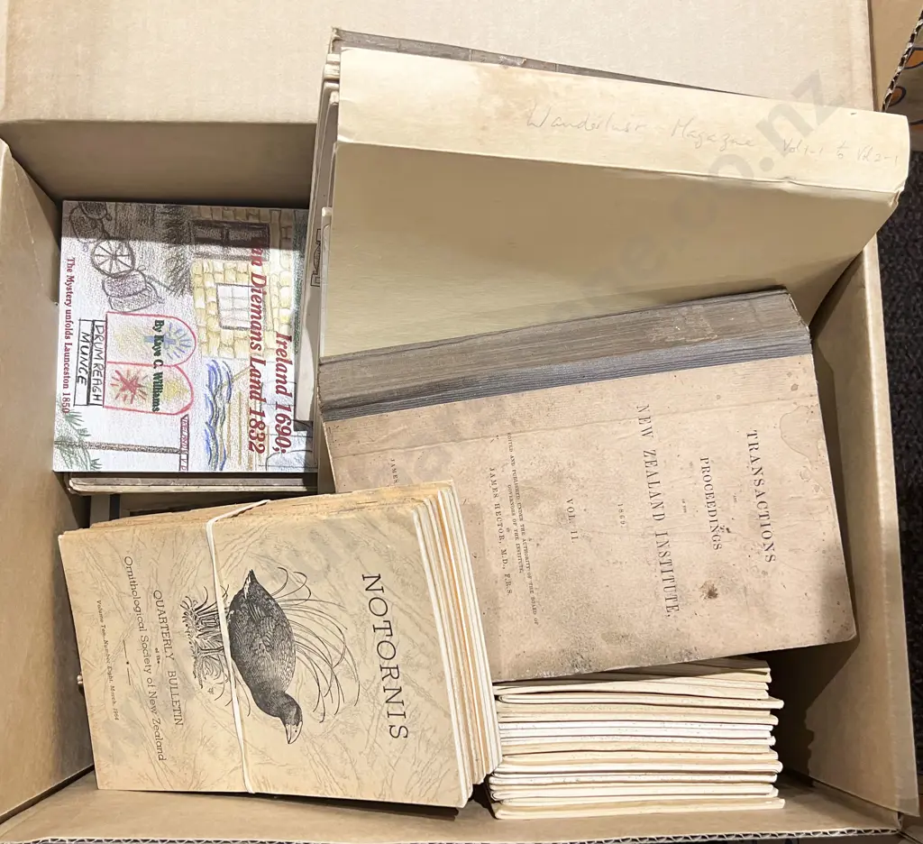 Box of Assorted Journals Including Ornithological Society of NZ Image 1++
