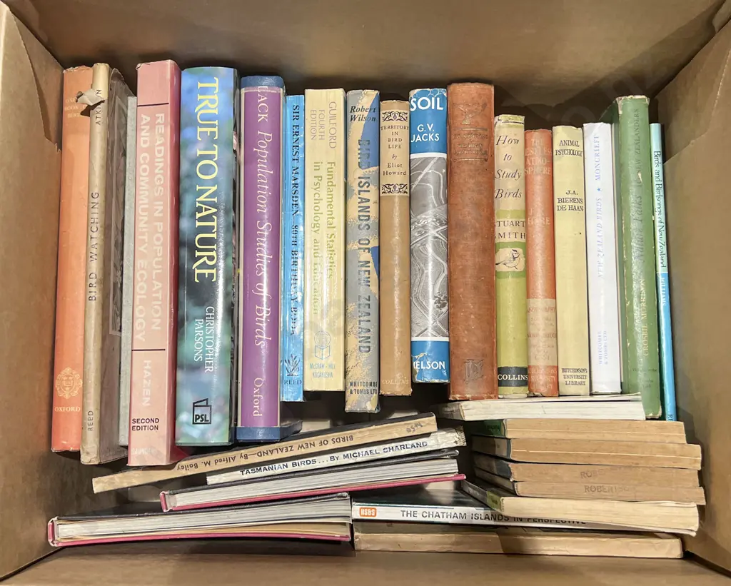 Box of Assorted NZ and Bird Reference Volumes Image 1++