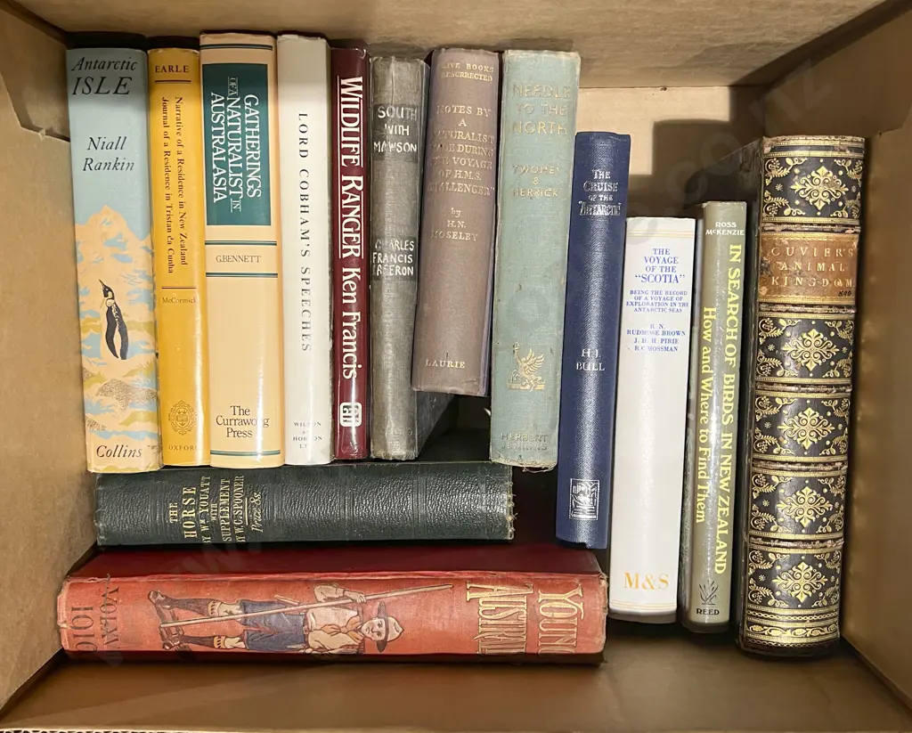 Box of Assorted Books Including Young Australia Image 1++