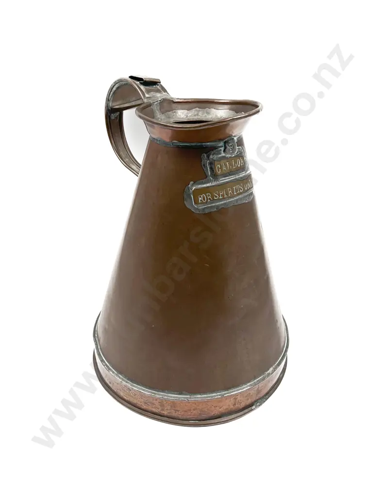 Antique Copper Gallon Measure Image 1++