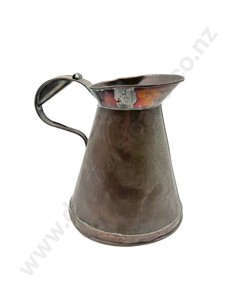 Antique Copper Gallon Measure Image 1++