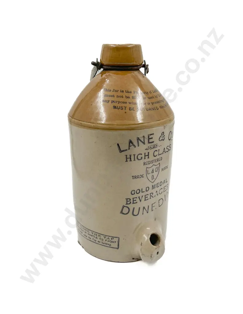 Lane & Co Dunedin Stoneware Spirit Bottle Image 1++