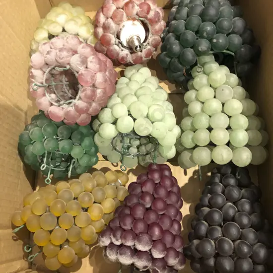 Group of Murano Glass Grape and Vine Form Light Fittings (AF)