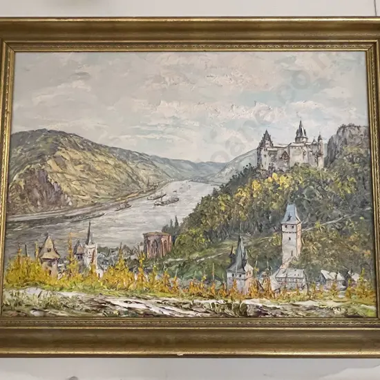 Riverside Landscape Scene