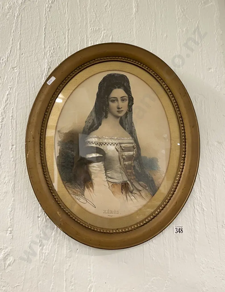 Oval Framed Portrait Print Image 1++