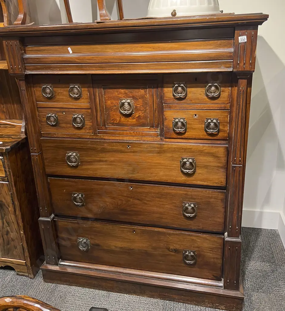 NZ Art Nouveau Scotch Chest Image 1++