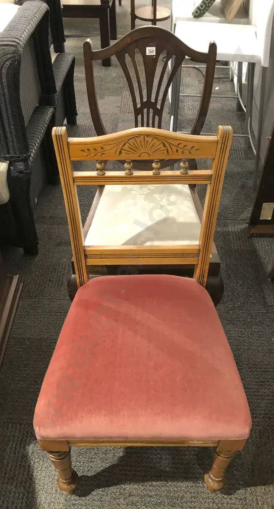 Two Single Dining Chairs Image 1++