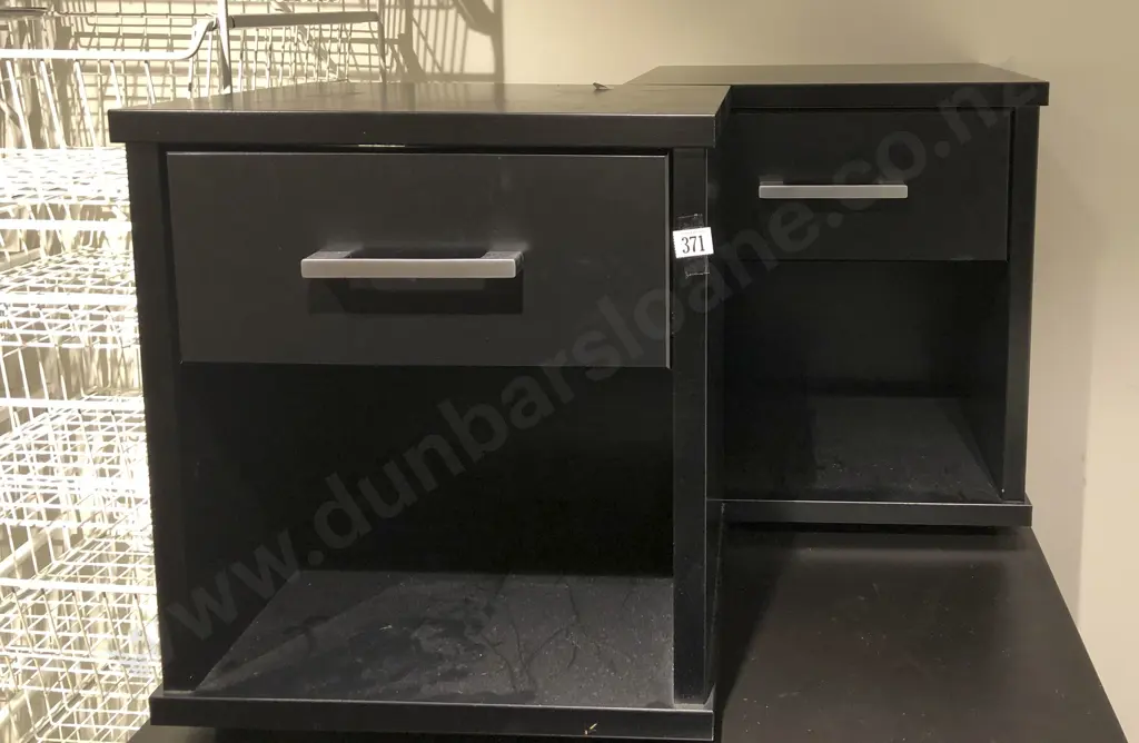 Pair of Modern Bedside Drawers Image 1++