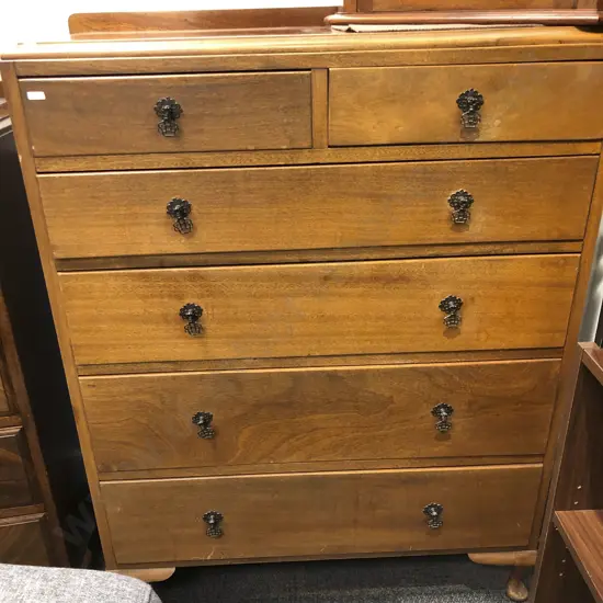 Mahogany Six Drawer Chest of Drawers