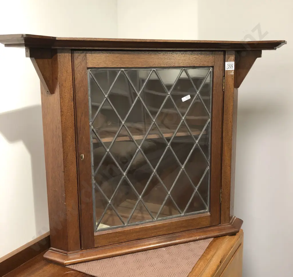 Glazed Door Hanging Corner Cabinet Image 1++