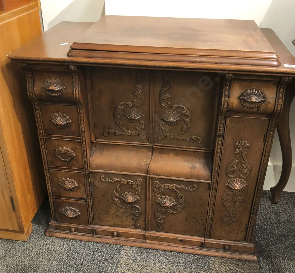Victorian Multi Drawer Sewing Cabinet Image 1++