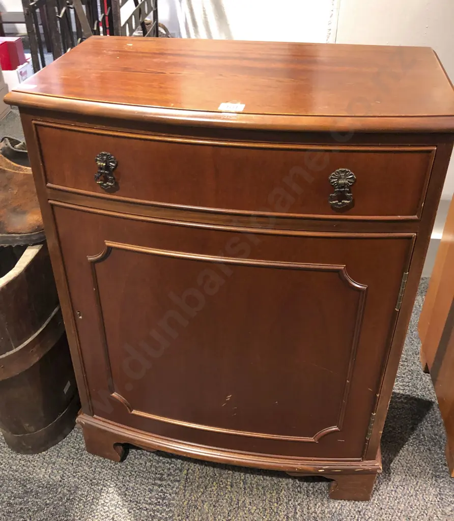 Mahogany Single Drawer Side Cabinet Image 1++