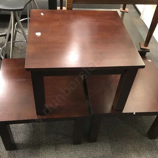 Trio of Modern Square Coffee Tables
