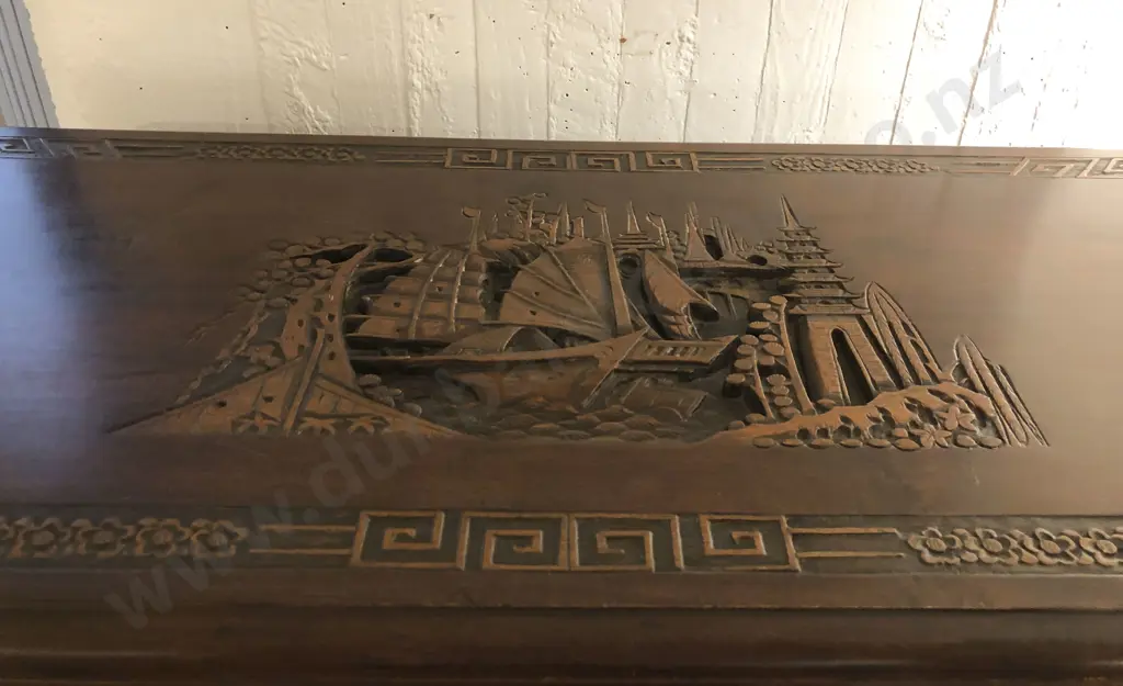 Carved Camphor Chest Image 1++