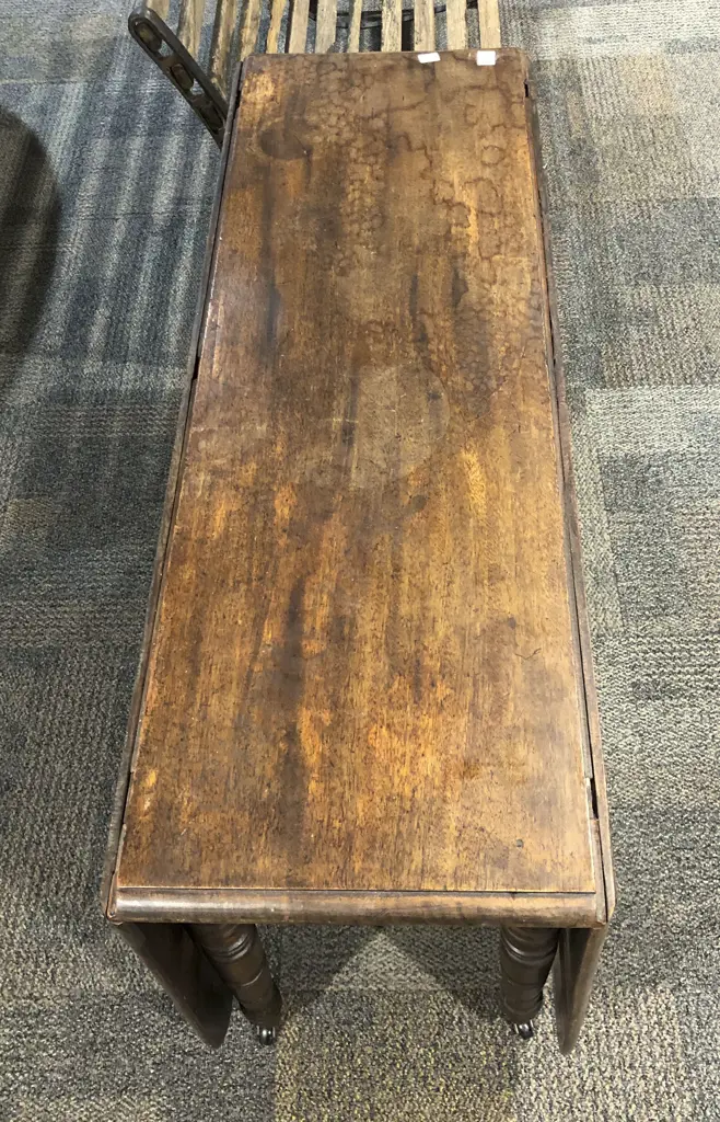Victorian Mahogany Drop Side Table Image 1++