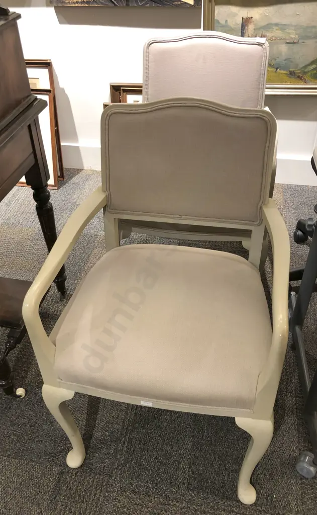 Pair of Upholstered Arm Chairs Image 1++