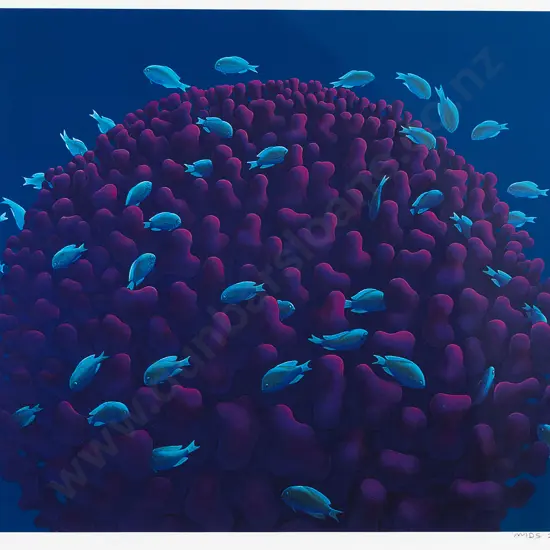 Michael Smither (b 1939) - Coral Head with Fish