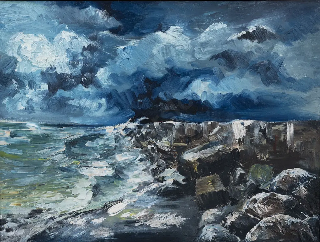Michael Smither (b 1939) - Costal Scene 1957 Image 1++