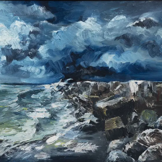 Michael Smither (b 1939) - Costal Scene 1957