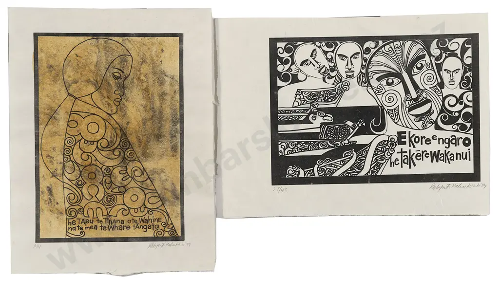 Robyn Kahukiwa (b. 1938) - Four Prints Image 1++