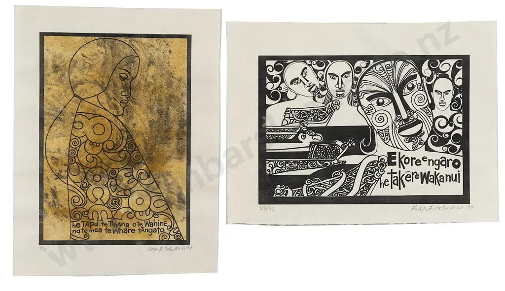 Robyn Kahukiwa (b. 1938) - Four Prints Image 1++