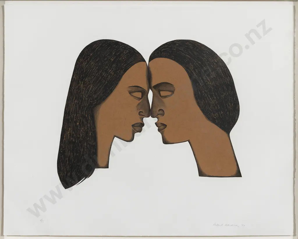 Robin Kahukiwa (b.1938) - Hongi Image 1++