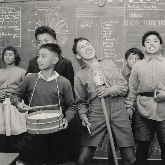 Ans Westra (b.1936) - School Students Preforming