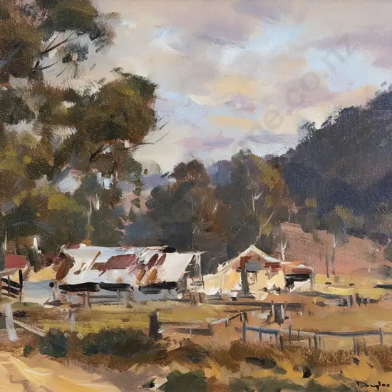 Douglas Badcock (1922-2009) - Untitled Rural Scene