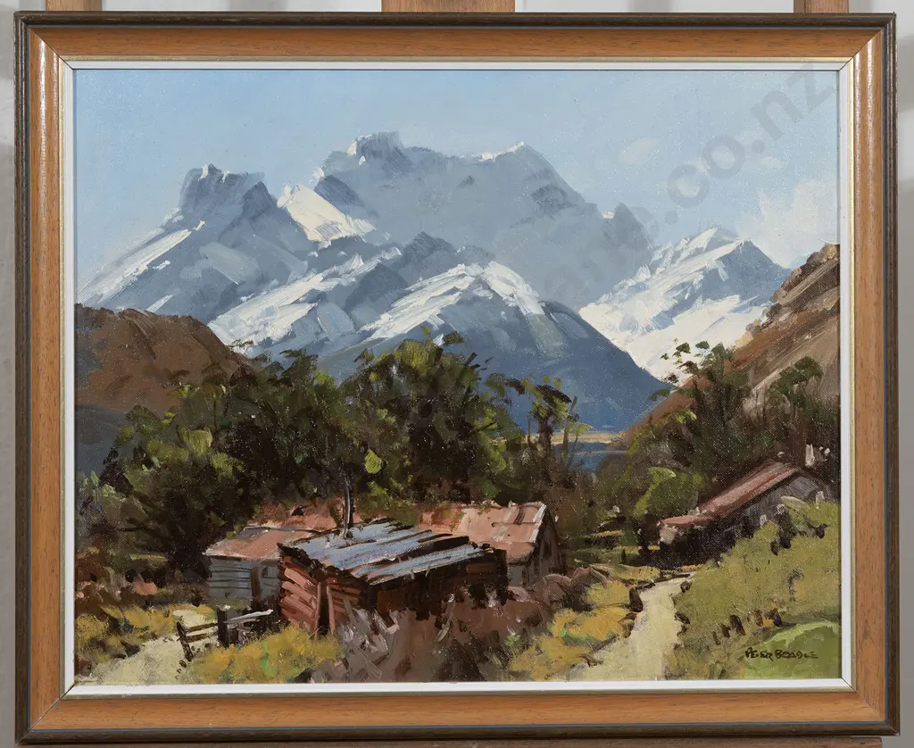 Peter Beadle (b.1933) - Mount Earnslaw and Scheelite Mine Image 1++