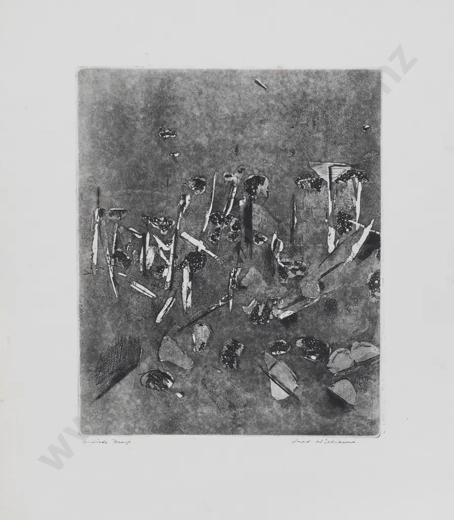 Fred Williams (1927-1982) - Untitled Etching Image 1++